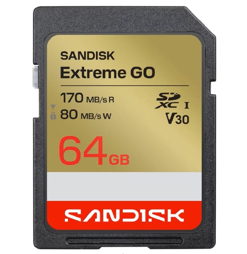 Extreme GO SDXC UHS-Iカード 64GB ※海外パッケージ品